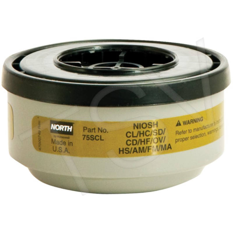 N-Series Gas/Vapour Respirator Cartridges North 75SCL