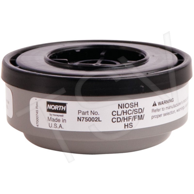 N-Series Gas/Vapour Respirator Cartridges North N75002L