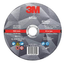 Silver 3M Cut Off Type 1 (Flat) 6 x .045 AB87469 for General Purpose