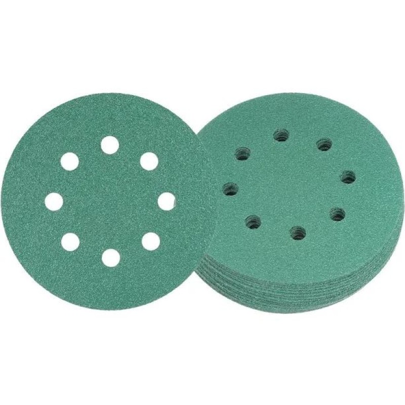 Sanding Disc 5" Diameter 8 Hole Velcro Aluminum Oxide Film Backing 120 Grit