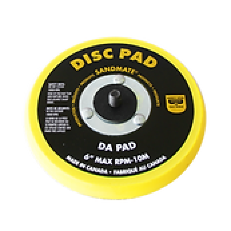 5" Velcro Back-Up Pad Low-Profile Med 5/16-24 Thread No Hole