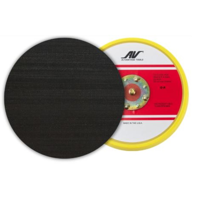 6" PSA Sticky Back-Up Pad 5/16-24 Male Arbor No Hole