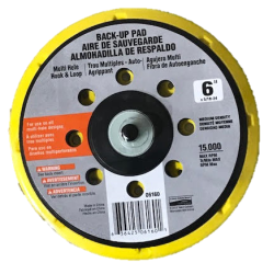 6" Multi-Hole Velcro Backing Pad Carborundum 06160
