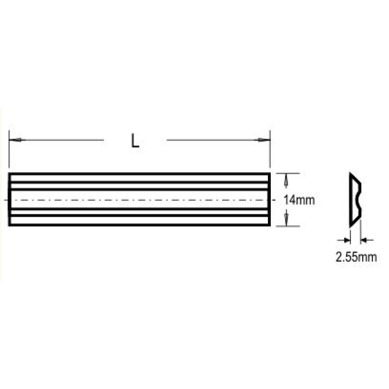 130mm Hss Knife For Terminus K7336439 Cutter Single Knife