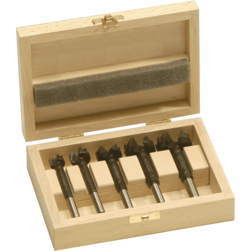 BORCT-SET-5A 5 Piece Metric Carbide Tipped Forstner Bit Set Bormax 15-20-25-30-35mm