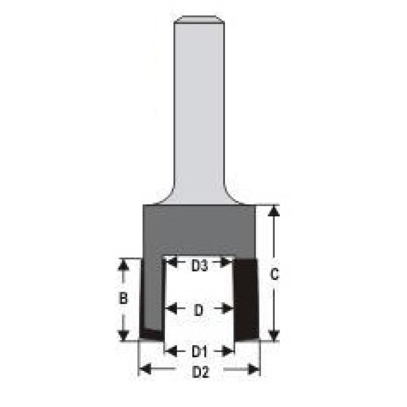 Carbide Tipped Tapered Plug Cutter 15/32"-33/64" Dimar PC33T