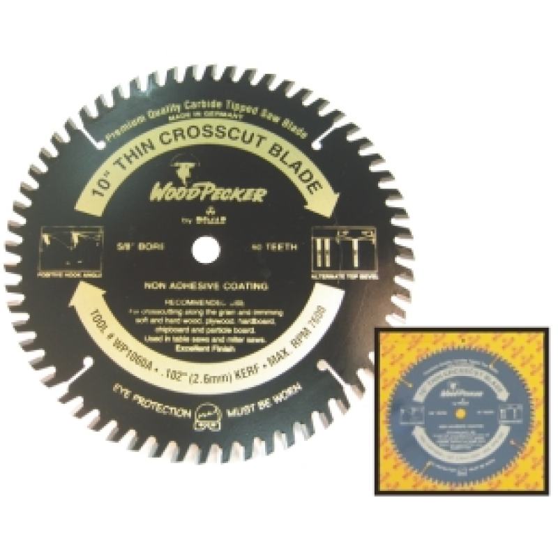 Dimar Woodpecker 10" X 40 Tooth ATB Thin Kerf 5/8" bore