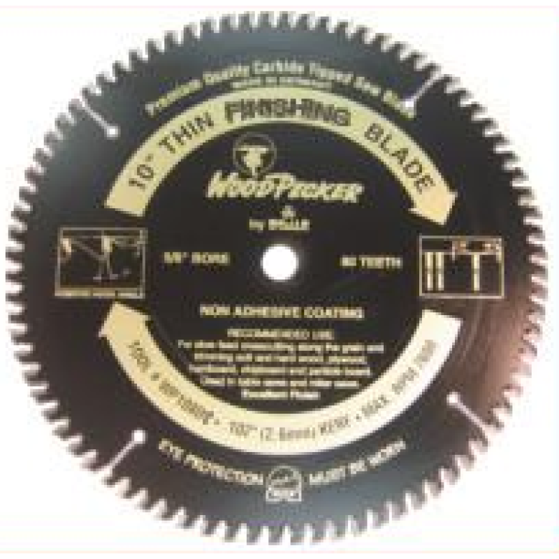 Dimar Woodpecker 10" X 80 Tooth TCG Thin Kerf 5/8" bore