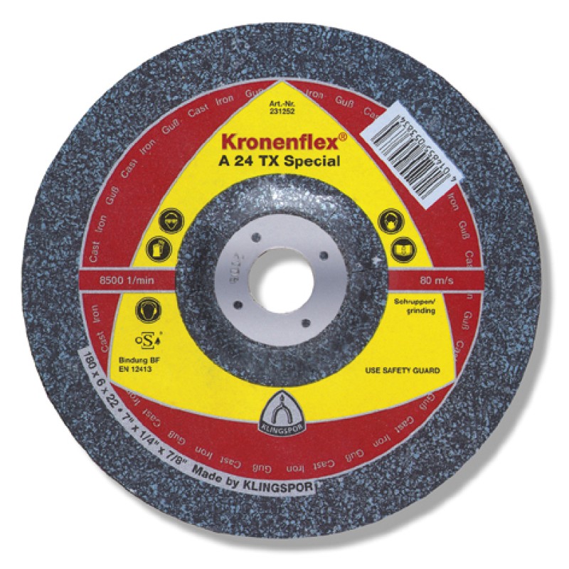 Depressed Center 6x1/4(6mm)x7/8 A24tx Klingspor 235370
