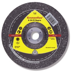 Grinding Disc Type 27 (Depressed Center) 4-1/2" x 1/4"(6mm) x 7/8" A24R for Steel & Stainless Klingspor 13401