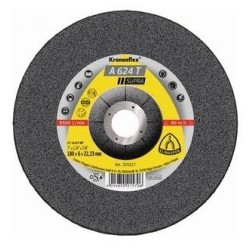 Grinding Disc Type 27 (Depressed Center) 4-1/2" x 1/4"(6mm) x 7/8" A624T for Steel, Stainless & Castings Klingspor 325215