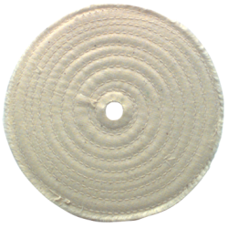 6" x 1" Thick (80 Ply) - Cotton Sewed Type Buffing Wheel