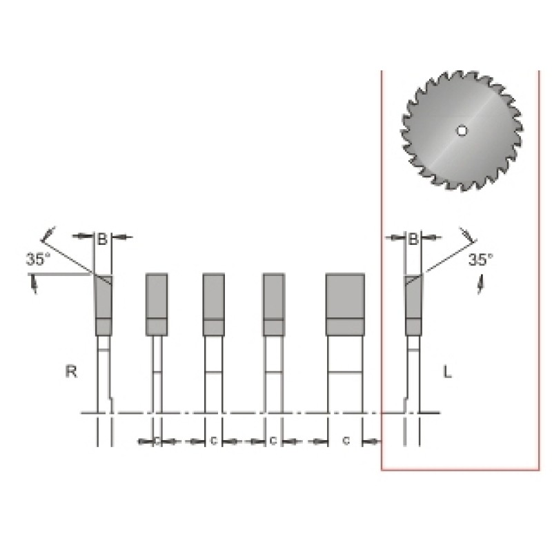 Dado Saw Only. Right Hand Dimar 10-24R