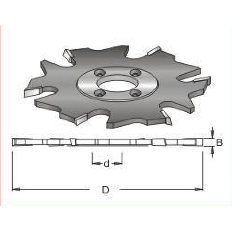 6 Wing Blade for Biscuit Jointer, 4.0mm  Kerf