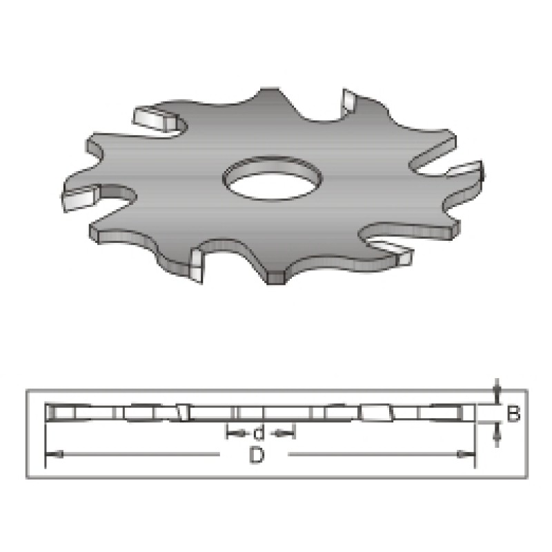 6 Wing Blade for Biscuit Jointer, 3.97mm Kerf
