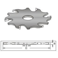 6 Wing Blade for Biscuit Jointer, 4.2mm Kerf