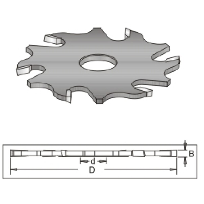 6 Wing Blade for Biscuit Jointer, 4.2mm Kerf