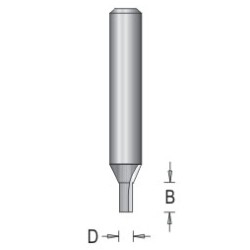 107R6-6 Straight Bit Plunge 2 Flute 1/4" Diameter 3/4" Length 3/8" Shank
