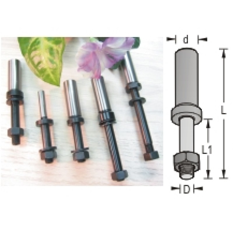 108RMB Arbor For All Mb Bits 1/2" Shank 1/4"-28 Thread