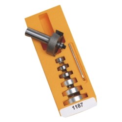 1187 Rabbeting Cutter Set 7 Bearings 2 Flute