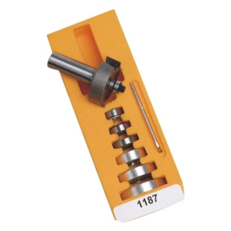 1187 Rabbeting Cutter Set 7 Bearings 2 Flute