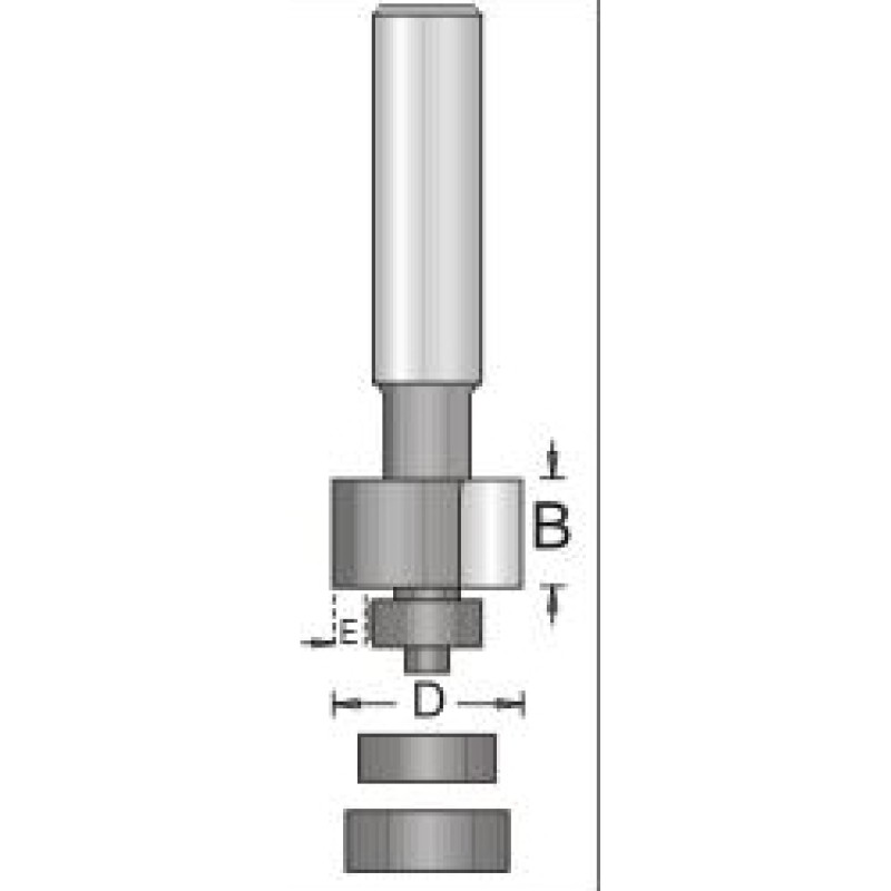 Face Inlay Bit Dimar 154R8-6-4