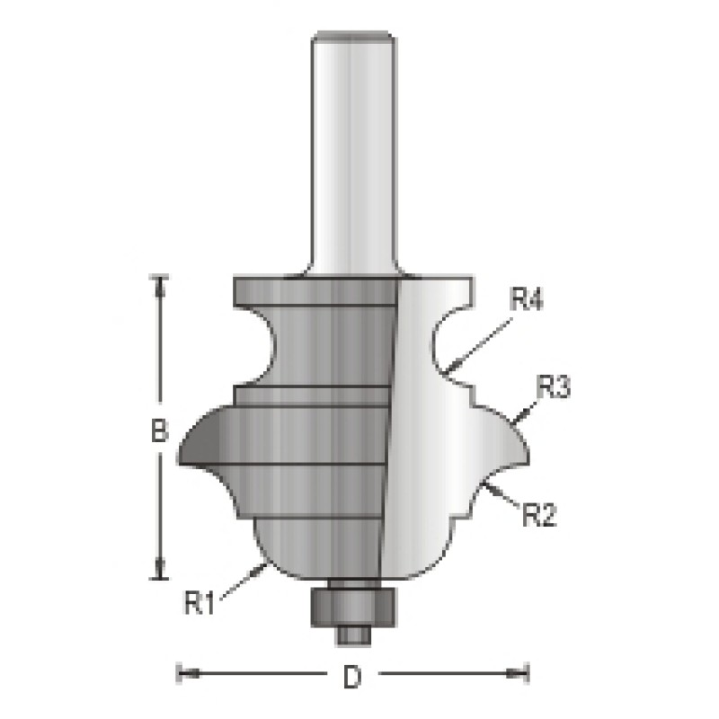 Multi Profile Bit Dimar 167R8-54