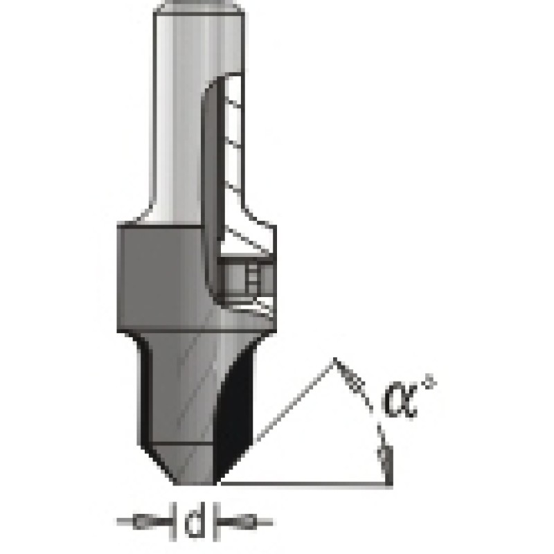 Carbide Tipped Countersink 1/8" X 3/8" Dimar 202-CT-3