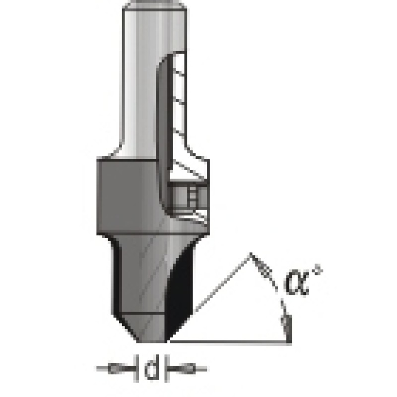 Carbide Tipped Countersink Dimar 202-CT-3C