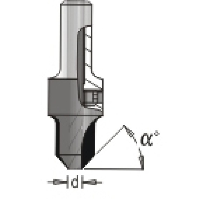 Carbide Tipped Countersink 5/32 X 3/8 Dimar 202-CT-4