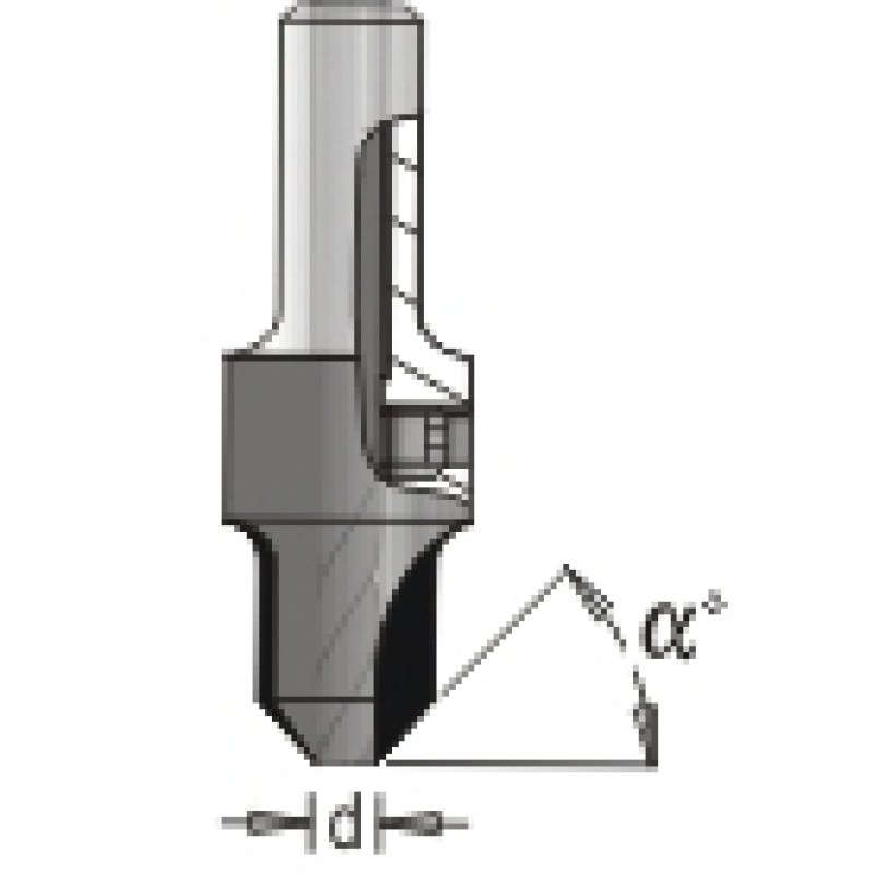 Carbide Tipped Countersink 11/64 X 7/16 Dimar 202-CT-4.5