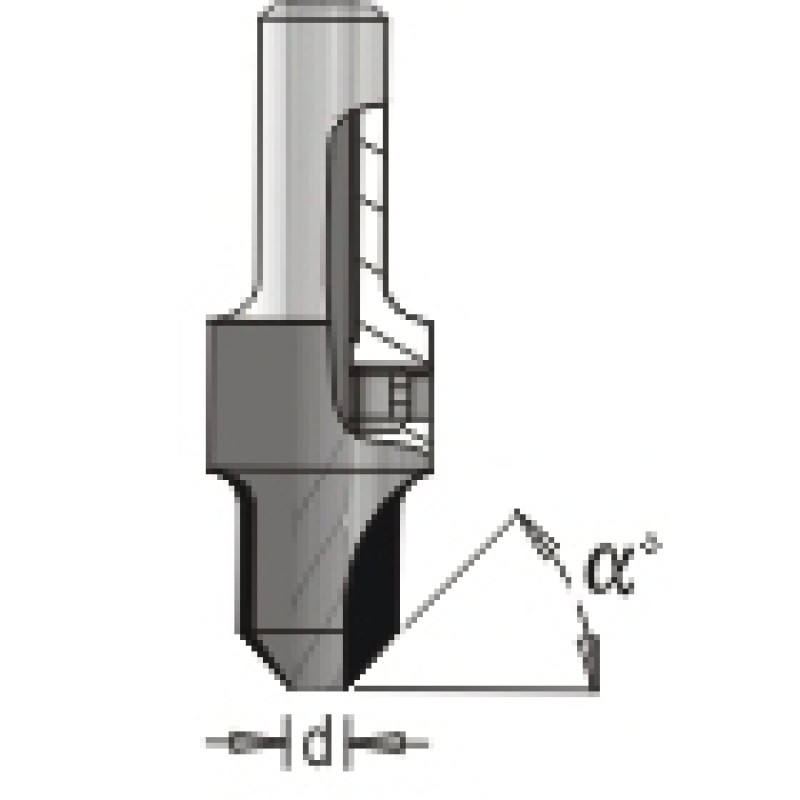 Carbide Tipped Coutersink 3/16 X 7/16 Dimar 202-CT-5