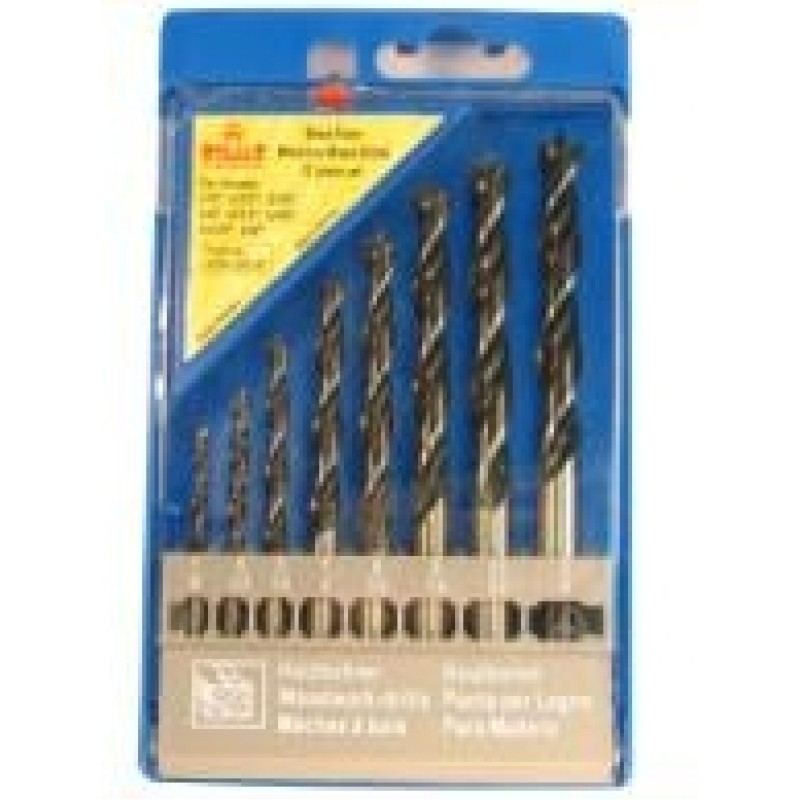 Brad Point Drill Bit Set 7 Piece 1/8" To 1/2" Diameter
