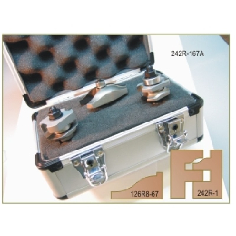 242R-167A 3 Piece Rail & Stile Raised Panel Door Set