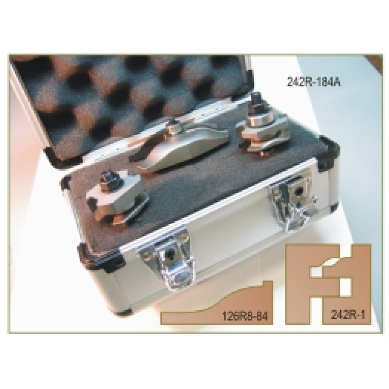 242R-184A 3 Piece Rail & Stile Raised Panel Door Set
