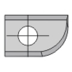 3112006 Solid Carbide Knife 13.7x9x1.5(mm) Dimar