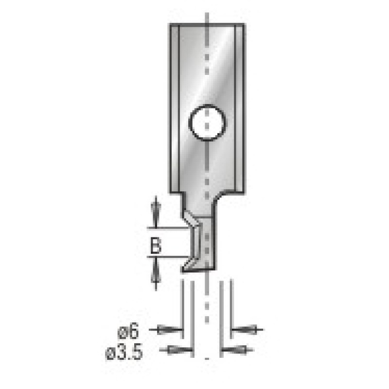 3185002 Insert Knife Cutting and Chamfering 1.5mm