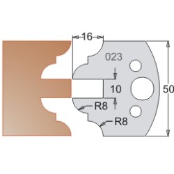 #023 50mm Knives For MPC Multi Profile Cutter (Set of 2) Dimar 3302350