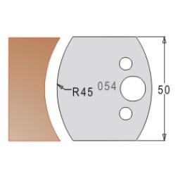 #054 50mm Knives For MPC Multi Profile Cutter (Set of 2) Dimar 3305450