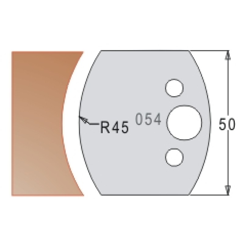#054 50mm Knives For MPC Multi Profile Cutter (Set of 2) Dimar 3305450