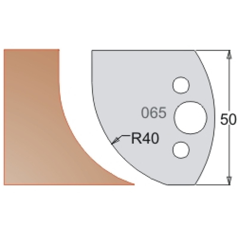 #065 50mm Knives For MPC Multi Profile Cutter (Set of 2) Dimar 3306550