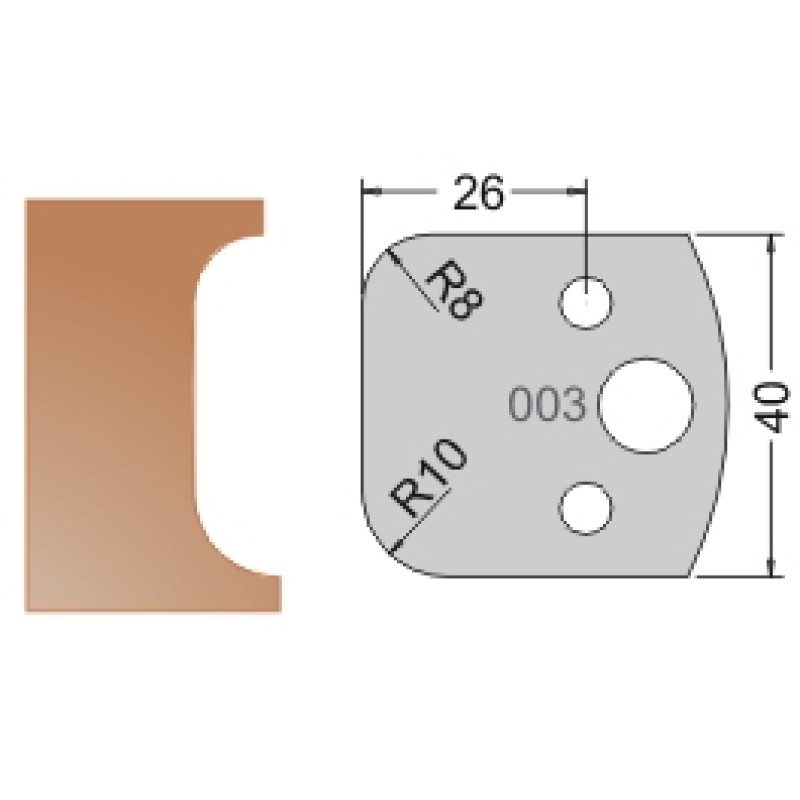 #003 40mm Limiters For MPC Multi Profile Cutter (Set of 2) Dimar 3400340