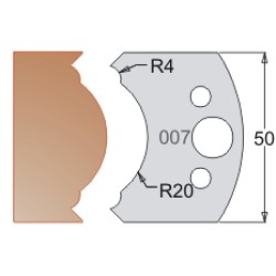 #007 50mm Limiters For MPC Multi Profile Cutter (Set of 2) Dimar 3400750