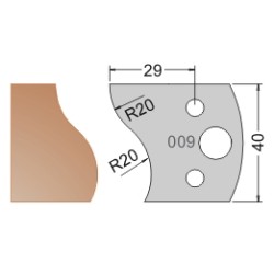 #009 40mm Limiters For MPC Multi Profile Cutter (Set of 2) Dimar 3400940