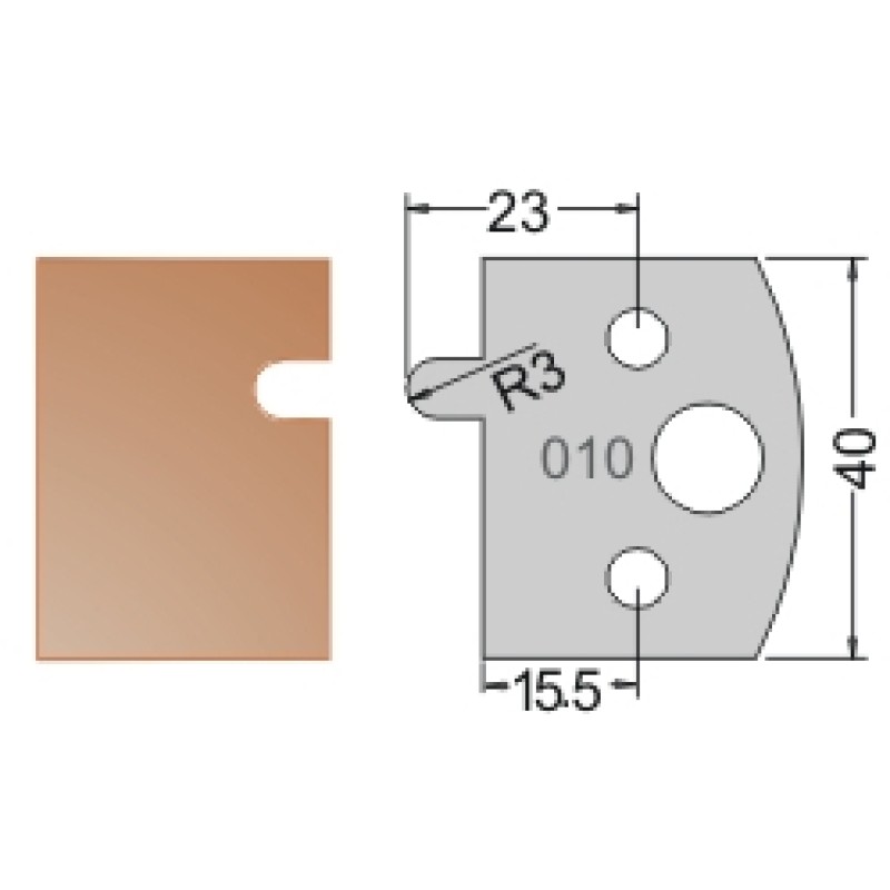 #010 40mm Limiters For MPC Multi Profile Cutter (Set of 2) Dimar 3401040
