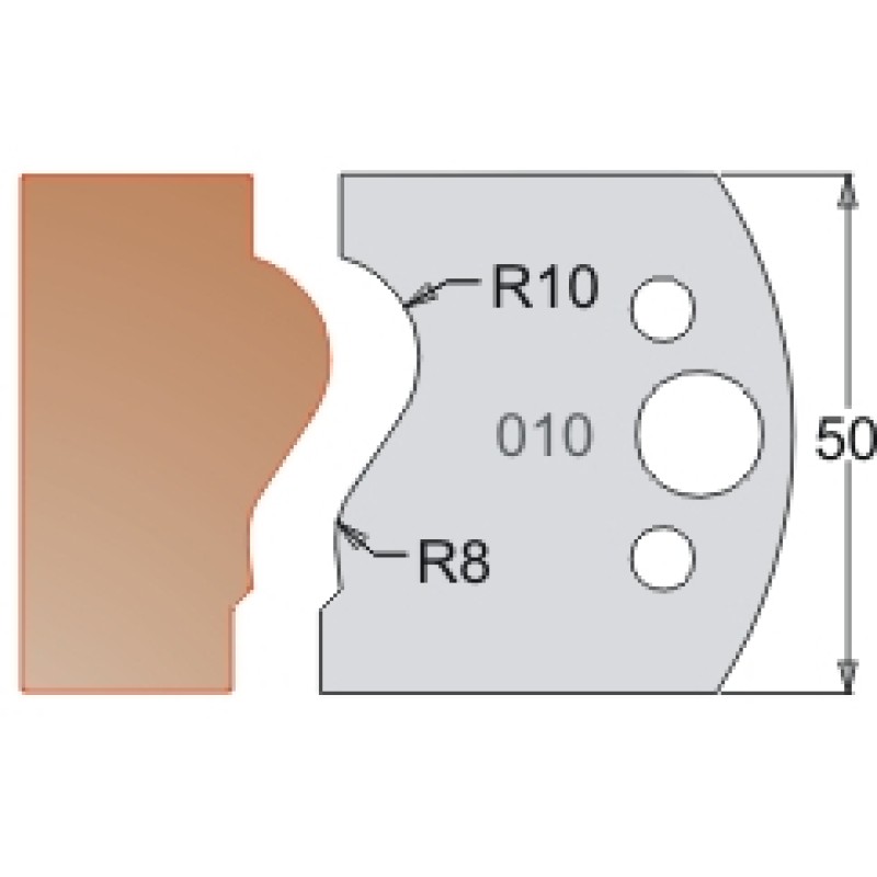 #010 50mm Limiters For MPC Multi Profile Cutter (Set of 2) Dimar 3401050