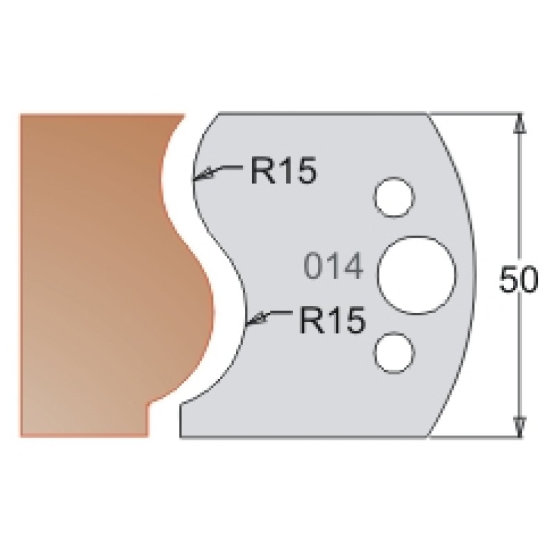 #014 50mm Limiters For MPC Multi Profile Cutter (Set of 2) Dimar 3401450