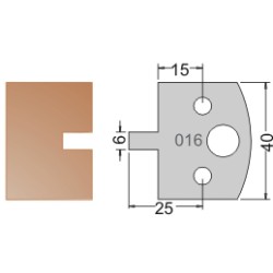 #016 40mm Limiters For MPC Multi Profile Cutter (Set of 2) Dimar 3401640