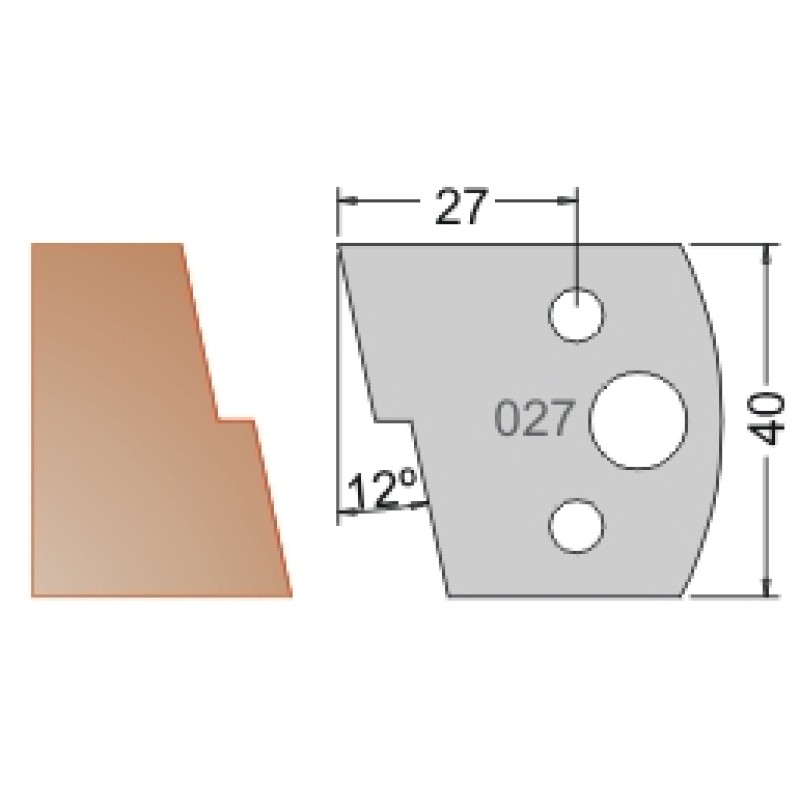 #027 40mm Limiters For MPC Multi Profile Cutter (Set of 2) Dimar 3402740