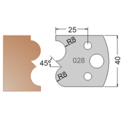 #028 40mm Limiters For MPC Multi Profile Cutter (Set of 2) Dimar 3402840